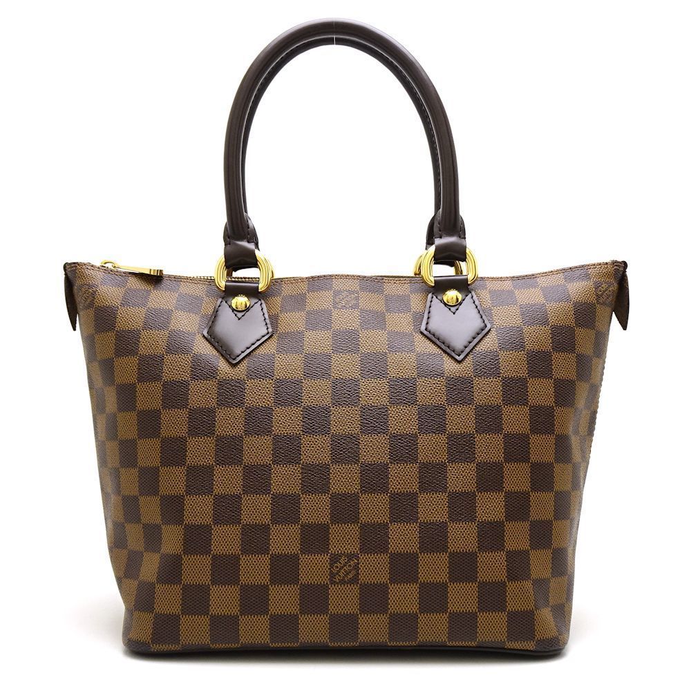 Louis Vuitton Damier Saleya PM Ebene Tote Bag Brown